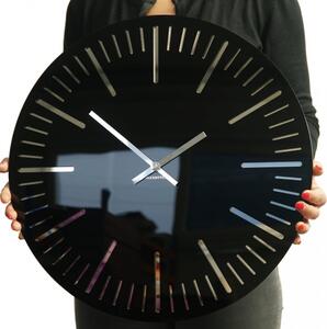 Elegantan crni sat za dnevni boravak, 50 cm