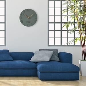 Elegantan okrugli sivi zidni sat, 30 cm