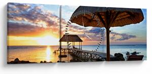 Slika - Zalazak sunca na Mauricijusu (sa satom) (90x30 cm)