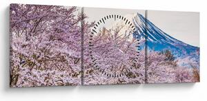 Slika - Japan u proljeće (sa satom) (90x30 cm)
