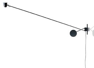 Zidne Svjetiljka Luceplan, Counterbalance, Crno, Dnevna soba, Metal, Dizajn