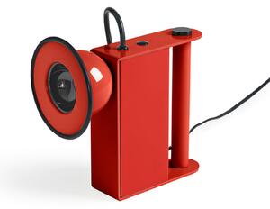 Stolne Lampa Stilnovo, Minibox, prigušiv, Crvena, Dnevna soba, Metal, Dizajn