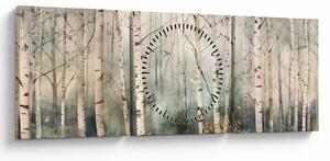 Slika - Crtanje uzorka šume (sa satom) (90x30 cm)