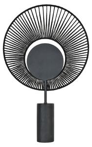 Stolne Lampa Forestier, Oyster, Crno, Dnevna soba, Metal, Dizajn