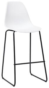 VidaXL Barske stolice 4 kom bijele plastične