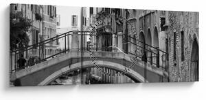 Slika - Pogled na Veneciju (sa satom) (90x30 cm)