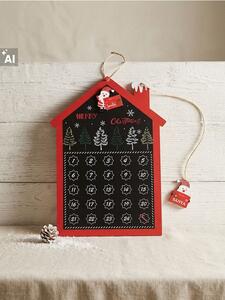 Sinsay - Magnetni adventski kalendar u obliku kućice s Djedom Božićnjakom