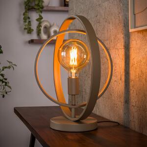 ZIJLSTRA Stolna lampa Turn Around, bež, visina 43 cm, metal, E27, Bež, Dnevni boravak/blagovaonica, Metal