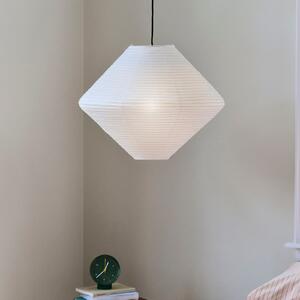 HAY Diamond abažur, Ø60 cm, bijeli, papir/bambus, Bijela, Dnevni boravak/blagovaonica, Papirnati karton