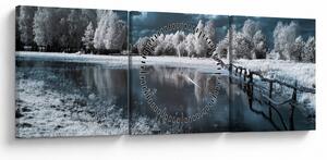 Slika - Smrznuti krajolik (sa satom) (90x30 cm)