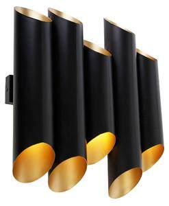Zidna lampa crna sa zlatnom unutrašnjošću 10 lampica - Whistle