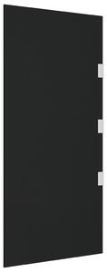 VidaXL Bočna ploča za nadstrešnicu vrata crna 50x100 cm kaljeno staklo