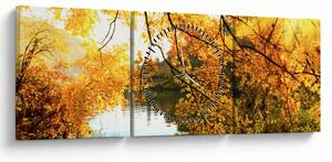 Slika - Jesensko drvo (sa satom) (90x30 cm)