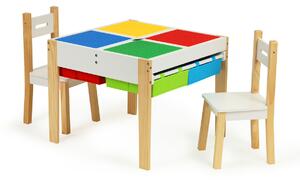 Dječji drveni stol sa stolicama Creative Table set