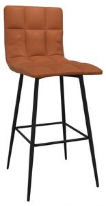 VidaXL Barski stolac od umjetne kože svjetlosmeđi