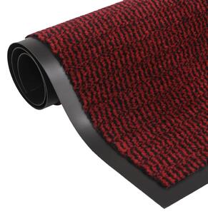 VidaXL Čupavi otirač 60 x 180 cm crveni