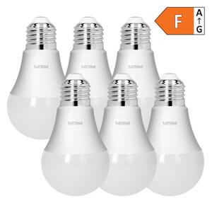 6 x Philips CorePro E27 A60 LED Žarulja, 10W, 1055lm, 2700K