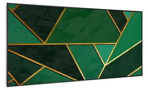 Klarstein Wonderwall Air Art Smart, infracrveni grijač, zelena linija, 120 x 60 cm, 700 W