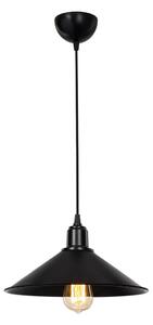 Crna metalna stropna svjetiljka ø 30 cm - Squid Lighting