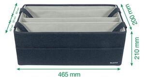 Tamno siva tekstilna kutija za pohranu Hot Desking – Leitz
