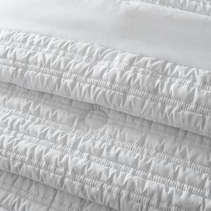 Bijeli prošiven prekrivač za bračni krevet 220x220 cm Lennon Stripe – Catherine Lansfield