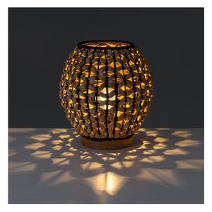 Crna/natur stolna lampa (visina 23 cm) Natural Way – Casa Selección