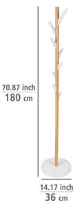 Vješalica u bijelo/prirodnoj boji od bambusa Finja - Wenko