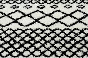 Tepih BERBER SAFI N9040 Bijela / crno rese Berberski marokanski shaggy