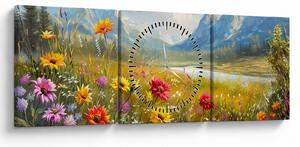 Slika - Naslikani pejzaž (sa satom) (90x30 cm)