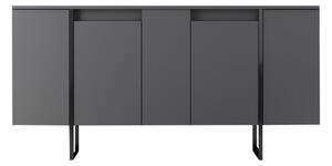 Antracitno siva niska komoda 160x35 cm Luxe – Kalune Design