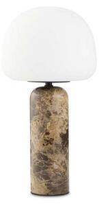 Stolne Lampa Northern, prigušiv, Smeđa / hrđa, Dnevna soba, Staklo