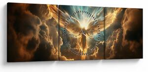 Slika - Anđeoska mitologija (sa satom) (90x30 cm)