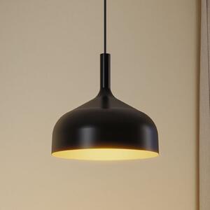Paulmann Embla II viseća lampa, crna i zlatna, Ø 30 cm, metal, prigušiva, Crno, Dnevni boravak/blagovaonica, Metal