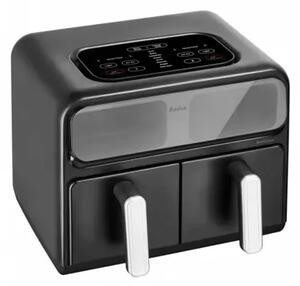 Amica AFM 7020 Dvokomorna Friteza na Vrući Zrak – 2400 W, 2 × 4 L, 8 Programa i Prozor za Pregled Pečenja