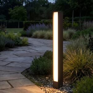 Lucande Lirka LED svjetlo za stazu, visina 60 cm, boja hrđe, IP65, Smeđa / hrđa, Aluminij
