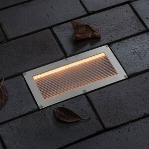 Paulmann Sorea LED solarno ugradbena podna svjetiljka, željezo, duljina 20 cm,, Metalik, Nehrđajući čelik, Četvrtasta ugradna svjetla