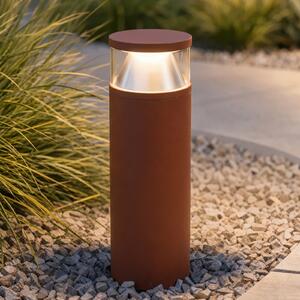 Lucande Cylo LED staza svjetiljka, terakota, visina 50 cm, IP65, Crvena, Aluminij