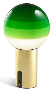 Stolne Lampa MARSET, Dipping Light, prigušiv, Zelena, Dnevna soba, Staklo, Dizajn