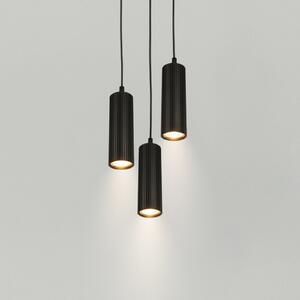 Briloner Ida viseća svjetiljka, crna, 3-svjetiljka, Ø 20 cm, GU10, prigušiva, Crno, Kuhinja, Metal