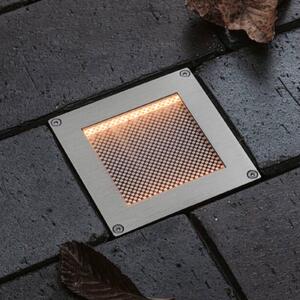 Paulmann Sorea LED solarno ugradbena podna svjetiljka, željezo, duljina 10 cm,, Metalik, Nehrđajući čelik, Četvrtasta ugradna svjetla
