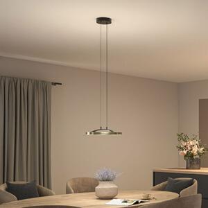 Paulmann Melira LED viseća lampa, crna/zlatna, Ø 38 cm, metal, prigušiva, Crno, Dnevni boravak/blagovaonica, Metal