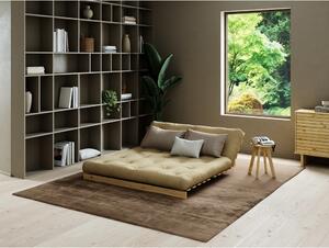 Smeđi kauč na razvlačenje 160 cm Roots - Karup Design