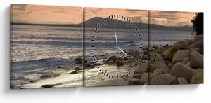 Slika - More i planine (sa satom) (90x30 cm)