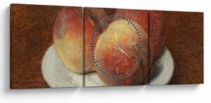 Slika - Henri Fantin-Latour, Three Peaches on a Plate, reprodukcije (sa satom) (90x30 cm)