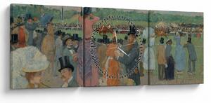 Slika - Jean-Louis Forain, The Races at Longchamp, reprodukcije (sa satom) (90x30 cm)