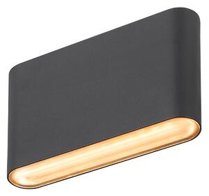 Vanjske Svjetiljka SLV, Oval, Crno, Metal, Moderan