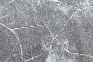Tepih MEFE moderna Krug 2783 Mramor - Strukturiran, dvije razine flora tamno sivi