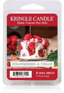 Kringle Candle Strawberries & Cream vosak za aroma lampu 64 g