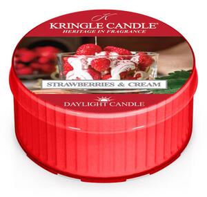 Kringle Candle Strawberries & Cream čajna svijeća 42 g