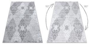 Tepih MEFE moderna 8734 Ornament - Strukturne, dvije razine flora Siva